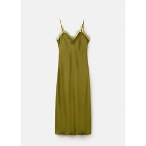 mango gradient satin dress Asymmetrical dress with gradient print
